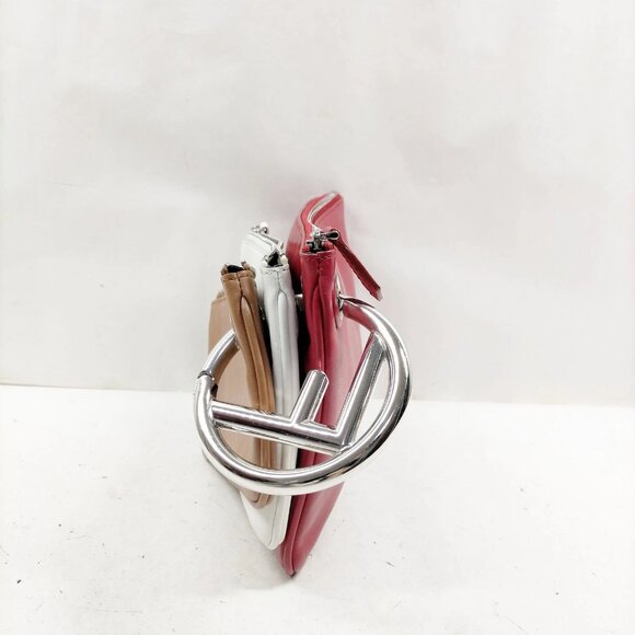 Fendi Cosmetic Pouch Red Leather 308-082325 - Picture 3 of 16